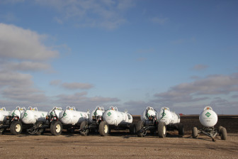 Anhydrous ammonia is the cheapest form of nitrogen fertilizer on the market. But because it’s dangerous to handle and difficult to apply, farmers often hire out custom applicators who work for local fertilizer dealers to do the job.