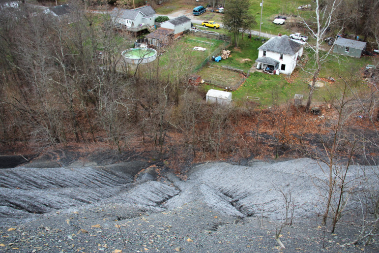 An enormous coal refuse pile hovers over the town of Fredericktown in southwestern Pennsylvania. Decades ago, companies just left piles like these behind when a mine closed. Because of this, Pennsylvania has been left with hundreds of these sites-the most of any state in the country. 